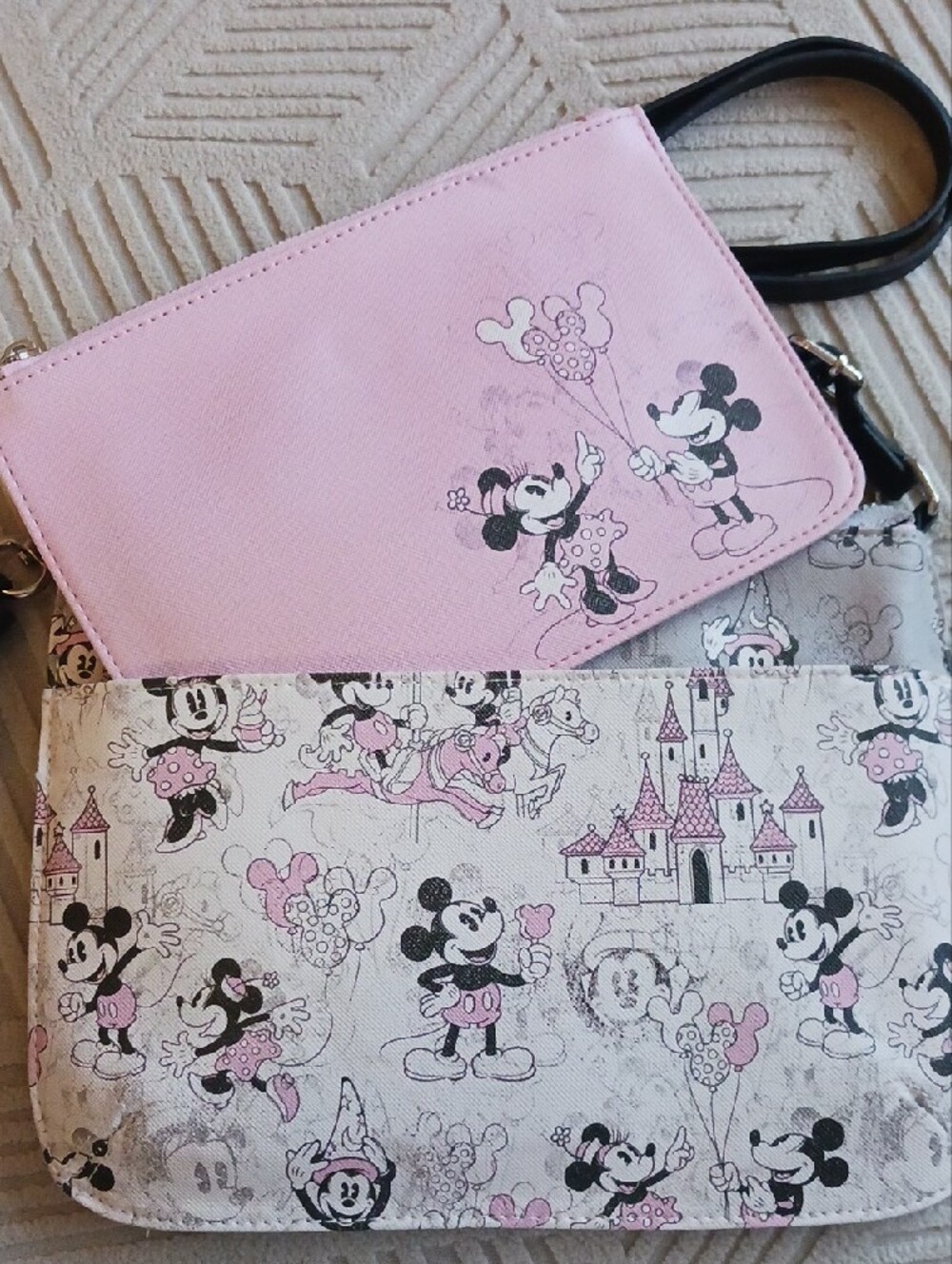 Disney Pink, White and Black Minnie Mouse Crossbody Bag with Tassel - Picture 4 of 13